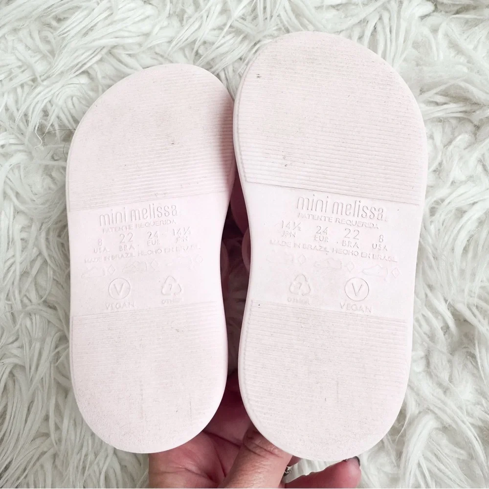 Mini Melissa Watermelon Jelly Sandals Toddler Girls Size 8 Pink